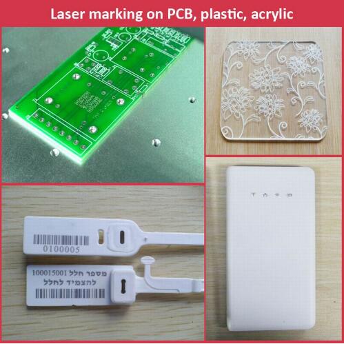 tragbare Laser-Markierungsmaschine der Faser 20W für Plastik-PVC-Datenmatrix und -barcode