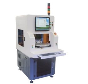 China Kundengebundene Faser-Laser-Markierungs-Maschine mit doppel- Behälter automatischer Markierung fournisseur